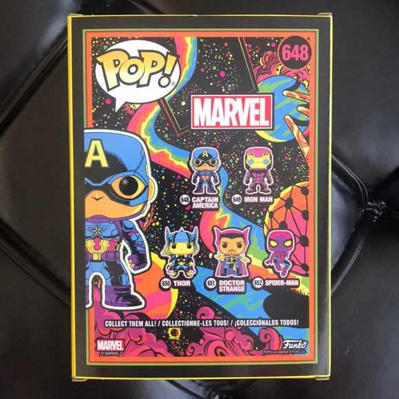 Captain America Funko Pop! Black-Light Collection - Picture 3 of 4